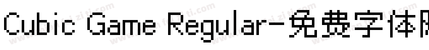 Cubic Game Regular字体转换